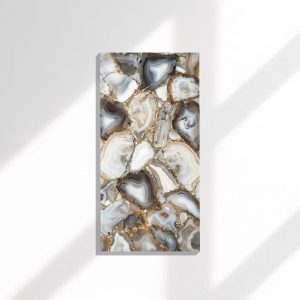 Agate Hypnosis With Gold Tablo