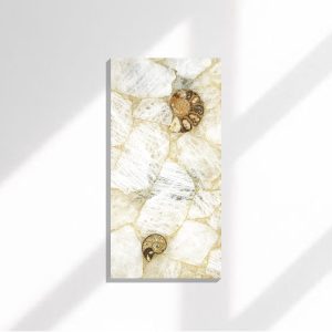 Fosilleşmiş Salyangoz Mermer Tablo